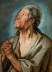 Studie eines alten Mannes mit gefalteten Händen - Jacob Jordaens — Ansicht des Kunstwerks