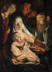 Die Heilige Familie mit den Hirten - Jacob Jordaens — Ansicht des Kunstwerks
