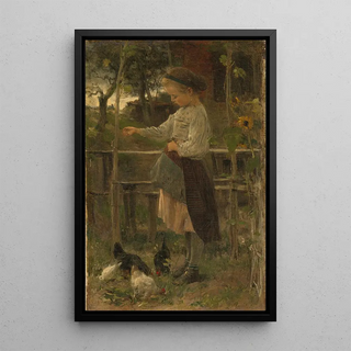 Jacob Maris - Feeding Chickens.webp