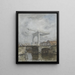 Le pont-levis - Jacob Maris — quadro incorniciato alla parete