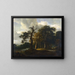 Ein Weg durch eine Eiche - Jacob Salomonsz van Ruysdael — gerahmtes Bild an der Wand