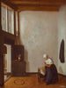 Interior painting with a woman combing a little girl's hair - Jacob Vrel — artwork view