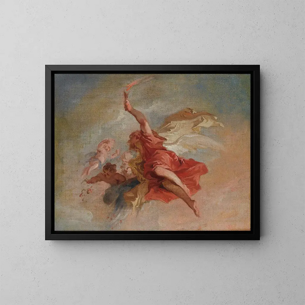 Allegorie - Jacob de Wit — gerahmtes Bild an der Wand