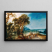 Landschaft mit einer Postkutschenattacke - Jacob van Geel — gerahmtes Bild an der Wand