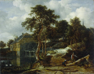 Landschaft mit Wassermühle - Jacob van Ruisdael — Ansicht des Kunstwerks
