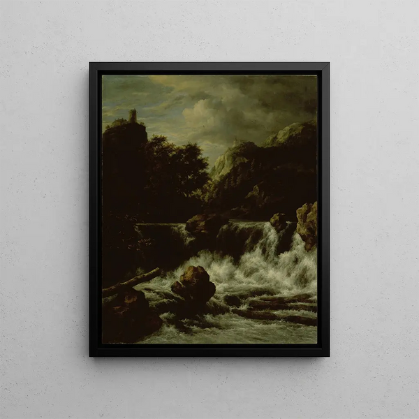 Jacob van Ruisdael - Mountainous Landscape with Waterfall.webp
