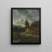 Nordisches Landschaft mit einem Wasserfall - Jacob van Ruisdael — gerahmtes Bild an der Wand