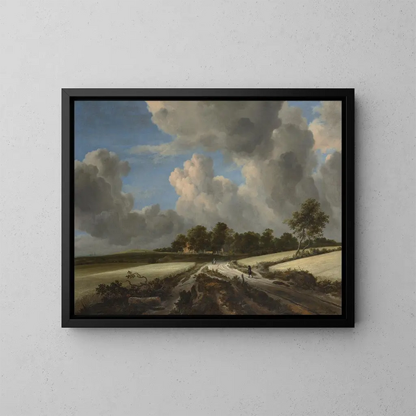 Weizenfeld - Jacob van Ruisdael — gerahmtes Bild an der Wand