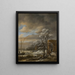 Winterlandschaft - Jacob van Ruisdael — gerahmtes Bild an der Wand