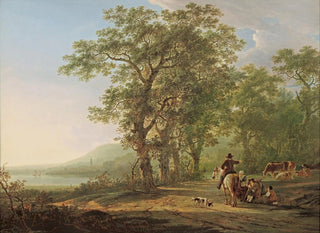 Jacob van Strij - Figures in a forest landscape.webp