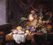 Stillleben mit Früchten und Austern - Jacob van Walscapelle — Ansicht des Kunstwerks