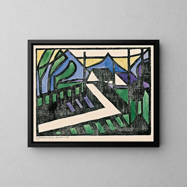 Composition VI Nr. 1 - Jacoba van Heemskerck — gerahmtes Bild an der Wand