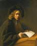 Ein junger Mann an einem Schreibtisch - Jacobus Levecq — Ansicht des Kunstwerks