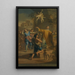 Szene im Freien mit einem heiligen in Ekstase, umgeben von Gläubigen - Jacopo Alessandro Calvi — gerahmtes Bild an der Wand