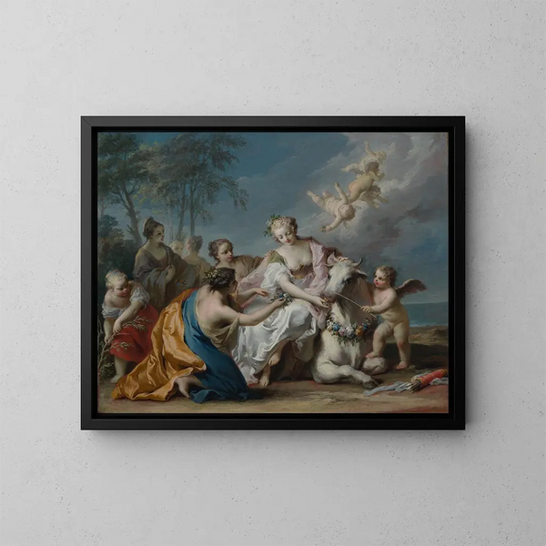 L'enlèvement d'Europe - Jacopo Amigoni — gerahmtes Bild an der Wand