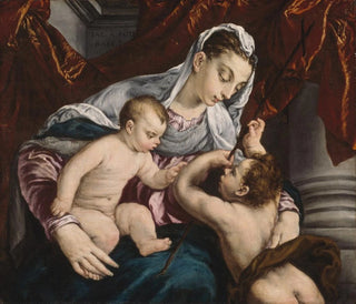 Jacopo Bassano - Virgin and Child with the Young Saint John the Baptist.webp