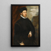 Portrait d'un noble - Jacopo Tintoretto — quadro incorniciato alla parete