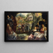 L'adoration du veau d'or - Jacopo Tintoretto — gerahmtes Bild an der Wand