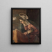 Jungfrau der Verkündigung an die Jungfrau - Jacopo Tintoretto — gerahmtes Bild an der Wand