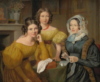 JacquesLaurent Agasse - Madame Vieyres And Her Daughters.webp