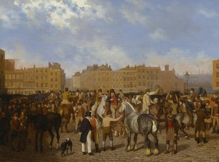 JacquesLaurent Agasse - Old Smithfield Market.webp