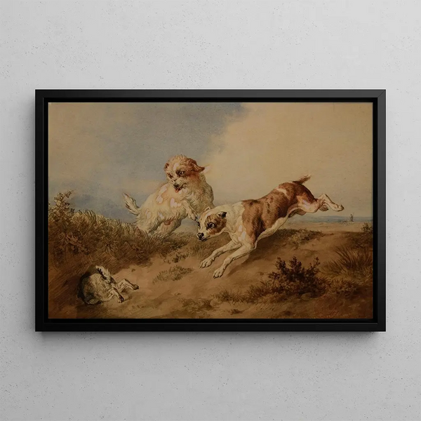 JacquesRaymond Brascassat - Chiens la poursuite dun lapin.webp