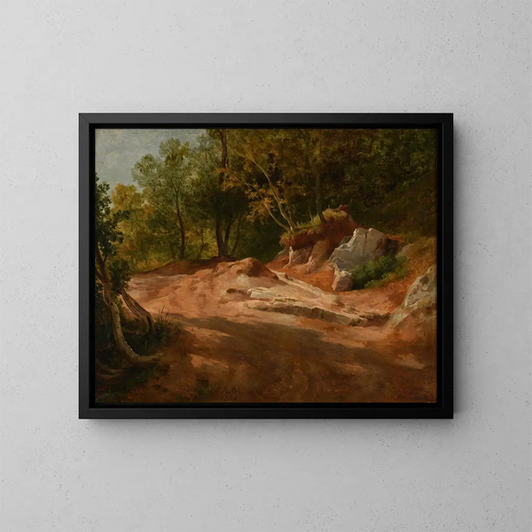 Rochers en forteresse - Jacques-Raymond Brascassat — quadro incorniciato alla parete