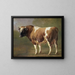 Studie eines Stiers - Jacques-Raymond Brascassat — gerahmtes Bild an der Wand