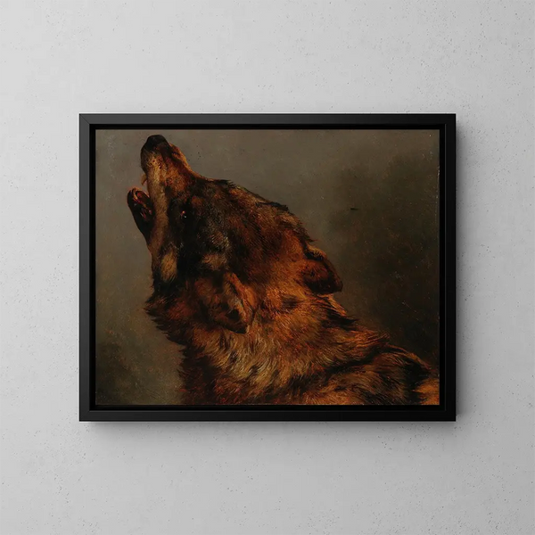 Tête de loup - Jacques-Raymond Brascassat — quadro incorniciato alla parete