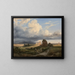 Vacher e il suo gregge nella campagna romana vicino alla via Appia - Jacques-Raymond Brascassat — quadro incorniciato alla parete