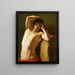 Figuren von Männern - Jacques Augustin Pajou — gerahmtes Bild an der Wand