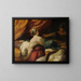 La morte di Cloptre - Jacques Blanchard — quadro incorniciato alla parete