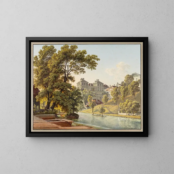 Schanz à Berne - Jacques Henri Juillerat — gerahmtes Bild an der Wand
