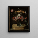 Blumenstrauß auf einer Pappschachtel - Jacques Linard — gerahmtes Bild an der Wand