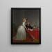 Antoine Laurent Lavoisier 1743-1794 und Marie Anne Lavoisier Marie Anne Pierrette Paulze 1758-1836 - Jacques Louis David — gerahmtes Bild an der Wand