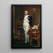 L'Empereur Napoleon in seinem Arbeitszimmer in den Tuileries - Jacques Louis David — gerahmtes Bild an der Wand