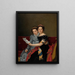 Die Schwestern Zénaïde und Charlotte Bonaparte - Jacques Louis David — gerahmtes Bild an der Wand
