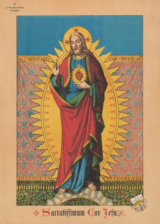 Jacques Petyt - Holy card of Jesus.webp
