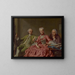 Ritratto presumibile del duca di Choiseul e di due compagni - Jacques Wilbaut — quadro incorniciato alla parete