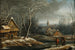 Winterlandschaft mit Bauern, die Holz sammeln - Jacques d'Arthois — Ansicht des Kunstwerks
