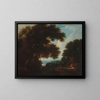 Jacques dArthois - Forest landscape with figures.webp