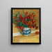 Blumenstrauß im blauen Vase - Jacques-Émile Blanche — gerahmtes Bild an der Wand