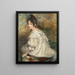 Mädchen im weißen Kleid - Jacques - Émile Blanche — gerahmtes Bild an der Wand