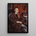 Portrait von René Crevel 1900-1935 Schriftsteller - Jacques-Émile Blanche — gerahmtes Bild an der Wand