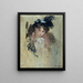 Portrait einer Frau - Jacques-Émile Blanche — gerahmtes Bild an der Wand