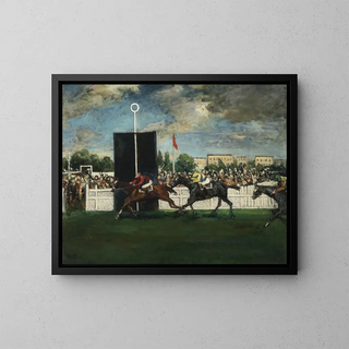 Jacquesmile Blanche - The Finish at an English Country Racecourse.webp