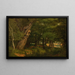 Landscape of the Prater - Jakob Alt — framed artwork on a wall
