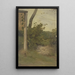 Prairie con piccolo muro - Jakob Becker — quadro incorniciato alla parete