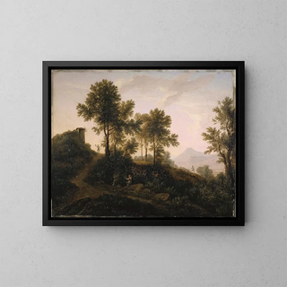 Italienische Landschaft - Jakob Christoph Miville — gerahmtes Bild an der Wand