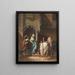 Abfahrt zum Spaziergang - Jakob Emanuel Gaisser — gerahmtes Bild an der Wand